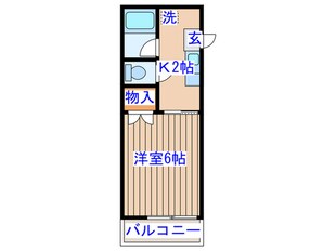 フリーデンハイツB棟の物件間取画像